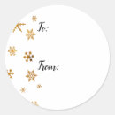 Search for gold foil snowflakes stickers Festive