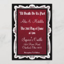 Search for goth red and black wedding invitations Dark
