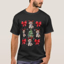 Search for shih tzu christmas tshirts Red