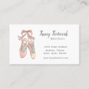Search for dance studio business cards Ballerina