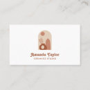 Search for pottery business cards Boho