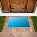 Search for geometric doormats Blue