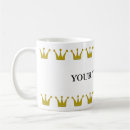 Search for golden crown mugs Queen