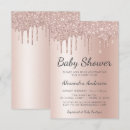 Search for blush pink gold baby shower invitations Sparkle