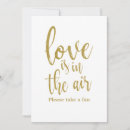 Search for love is in the air invitations Gold