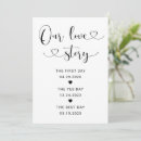 Search for our love story wedding signs Black and white