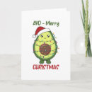 Search for avocado seasonal cards Santa