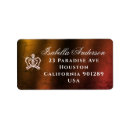 Search for gold crown return address labels Queen