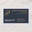 Search for magnifying glass business cards Security