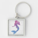 Search for fantasy mermaid key rings Watercolor
