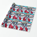 Search for boston terrier wrapping paper Whimsical