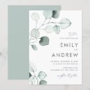 Search for eucalyptus leaves wedding invitations Greenery