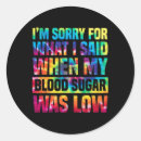 Search for blood sugar stickers T2d