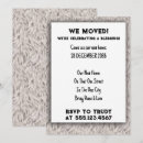 Search for house warming invitations Change of address