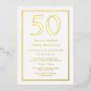Search for 50th anniversary dinner invitations Gold
