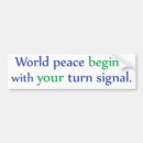 Search for turn signal bumper stickers World
