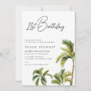 Search for palm tree birthday invitations Modern