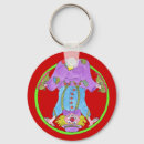 Search for circus round key rings Clown
