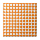 Search for orange diamond pattern tiles Harlequin
