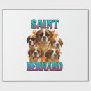 Search for saint bernard wrapping paper Wolf