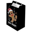 Search for gingerbread man gift bags Funny