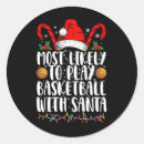 Search for playing basketball stickers Xmas
