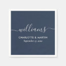 Search for navy blue wedding napkins Simple