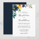 Search for blue and yellow invitations Watercolor flowers