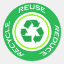 Search for green recycling symbol stickers Reduce