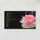 Search for water lily business cards Pink