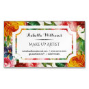 Search for make up artist magnetic business cards cosmetologist