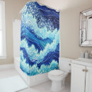 Search for blue wave shower curtains Seaside
