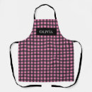 Search for plaid pattern aprons Baker