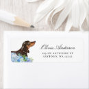 Search for black and tan return address labels Cute