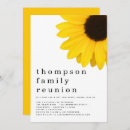 Search for sunflower family reunion invitations Yellow