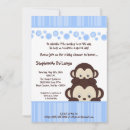Search for monkey baby boy shower invitations Cute