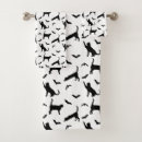 Search for black cat bath towels Black and white