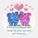 Search for elephant love stickers Pink