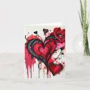 Search for gothic valentines day cards Black