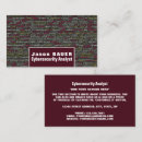 Search for network engineer business cards Information technology