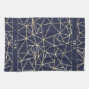 Search for navy blue gold tea towels Modern