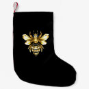 Search for bee christmas stockings Gold