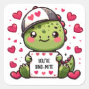 Search for dinosaur valentines stickers Funny valentine