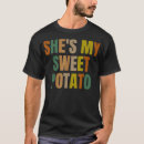 Search for yam or sweet potato tshirts Couple