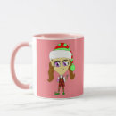 Search for christmas elf mugs Girl