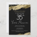 Search for high five invitations Black and gold