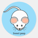 Search for white mouse stickers Cute
