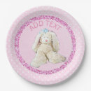 Search for vintage bunny plates First birthday