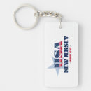 Search for us state flags key rings Red white and blue