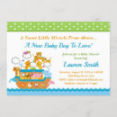 Search for noahs ark baby boy shower invitations For her